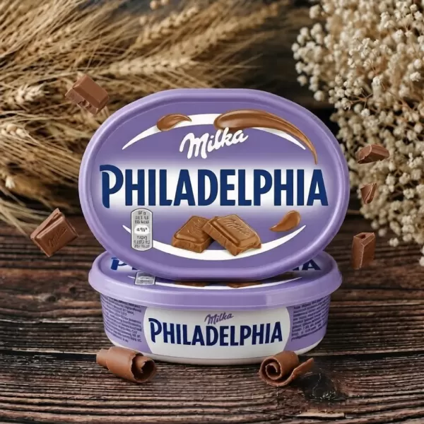 Philadelphia Крем Сир з Шоколадом Milka 150г Philadelphia Крем Сир з Шоколадом Milka 150г