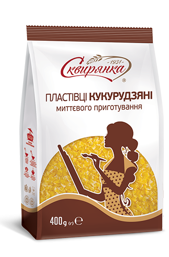 ПЛАСТІВЦІ КУКУРУДЗЯНІ МИТТЄВОГО ПРИГОТУВАННЯ