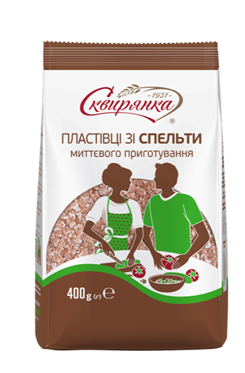 ПЛАСТІВЦІ ЗІ СПЕЛЬТИ МИТТЄВОГО ПРИГОТУВАННЯ