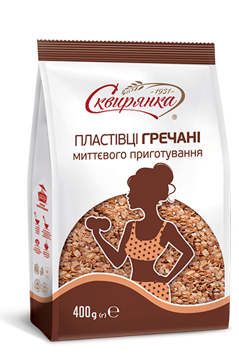 ПЛАСТІВЦІ ГРЕЧАНІ МИТТЄВОГО ПРИГОТУВАННЯ