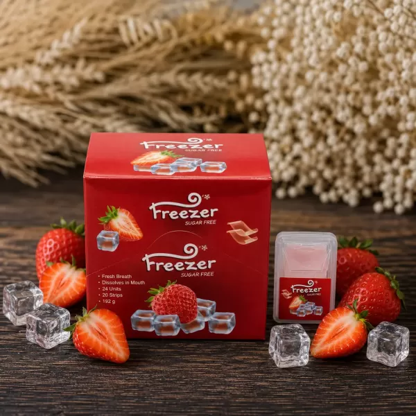 Освіжаючі смужки Freezer полуниця 24 шт Освіжаючі смужки Freezer полуниця 24 шт