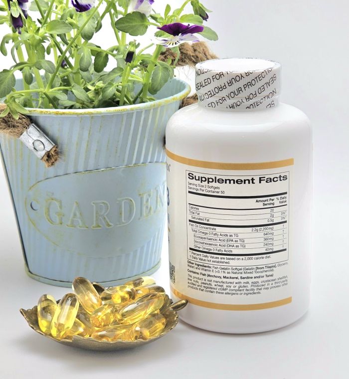 Жирні кислоти Омега 3 California Gold Nutrition Omega-3 Premium Fish Oil 100 капсул