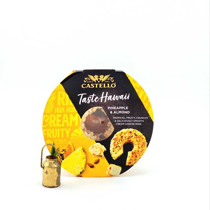 Вершковий сир Castello Taste Hawaii кільце з ананаса та мигдалю, 125 г