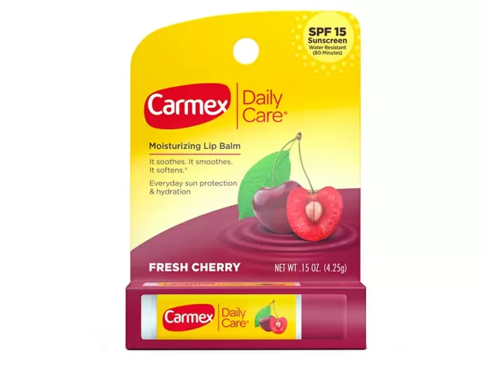 Carmex, Daily Care, зволожуючий бальзам для губ, свіжа вишня SPF 15, 4,25 г