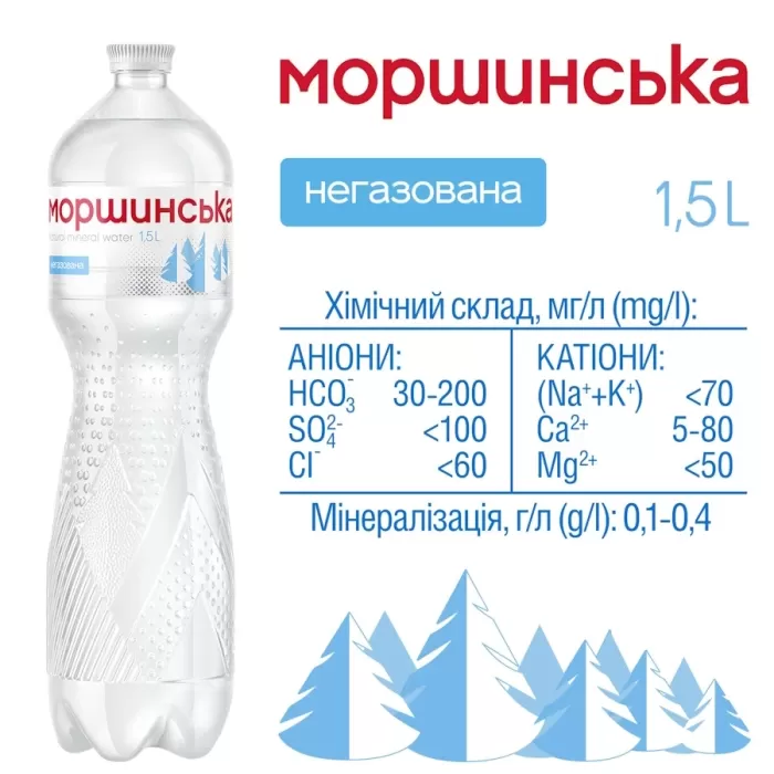 Моршинська мінеральна негазована Вода 1,5л