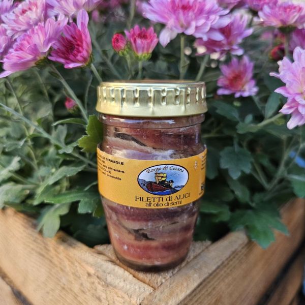 Філе анчоусів в оливковій олії Filetti di Acciughe Borgo di Cetara 80 г