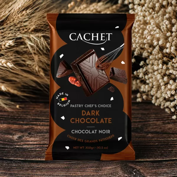 Шоколад чорний Cachet 300г Шоколад чорний Cachet 300г