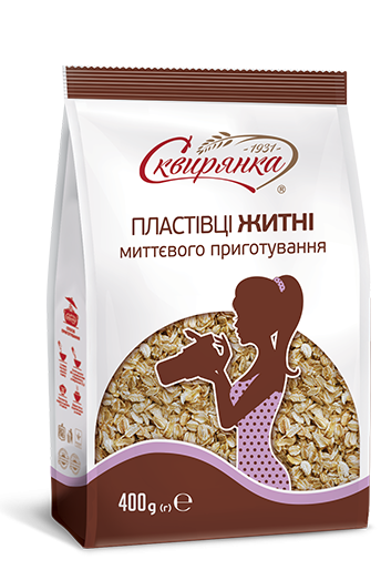 ПЛАСТІВЦІ ЖИТНІ МИТТЄВОГО ПРИГОТУВАННЯ