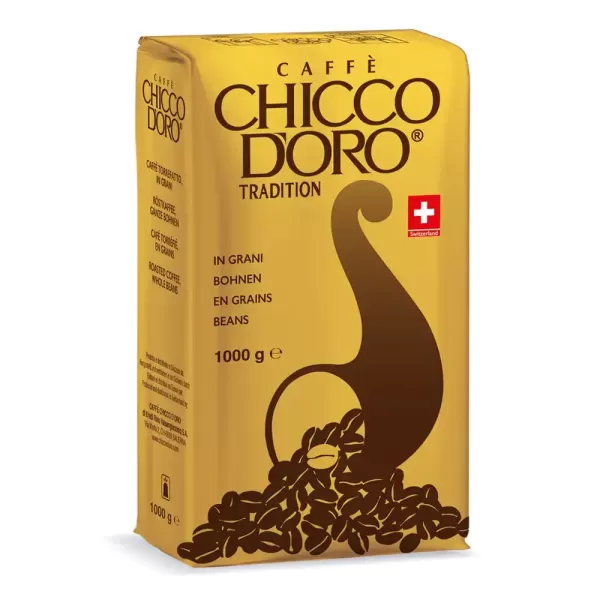 Кава в зернах Caffè Chicco d'oro Tradition 1кг 100% арабіка