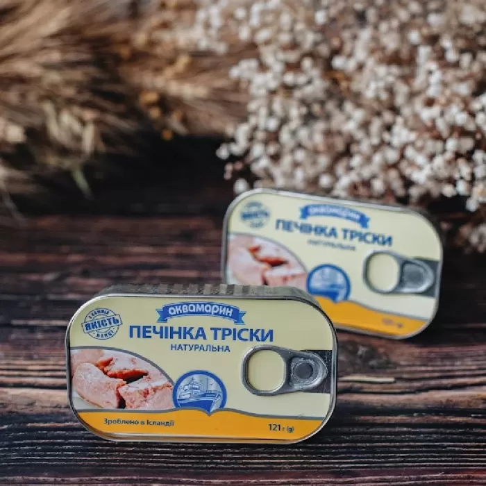 Печінка тріски Аквамарин 120г