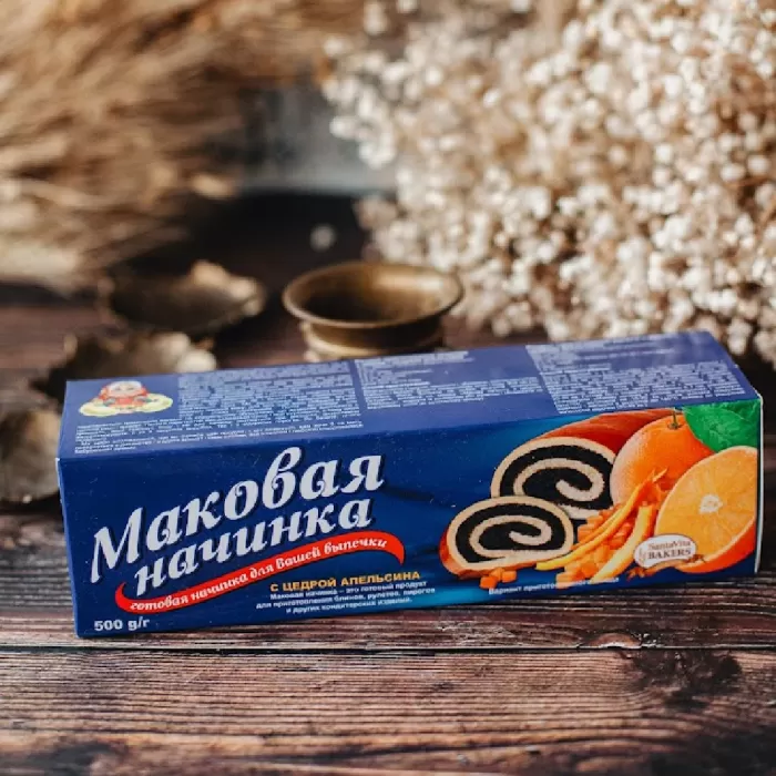 Макова начинка з цедрою апельсина SantaVita Bakers 500 г
