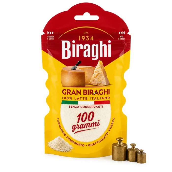 Упаковка сиру пармезан Гран Biraghi тертий 100г