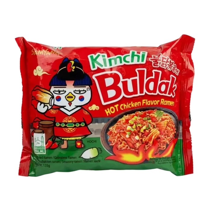 Гостра локшина Buldak Kimchi з курячим смаком Samyang 135г