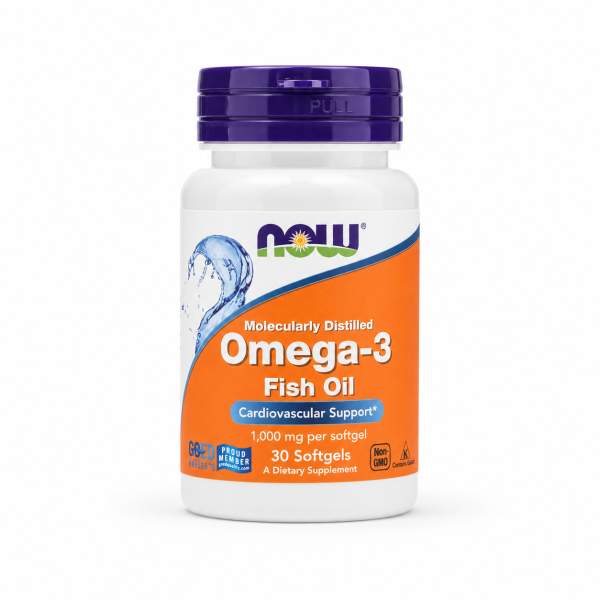 NOW Omega-3 Fish Oil 1000 мг, 30 софтгелів NOW Omega-3 Fish Oil 1000 мг, 30 софтгелів