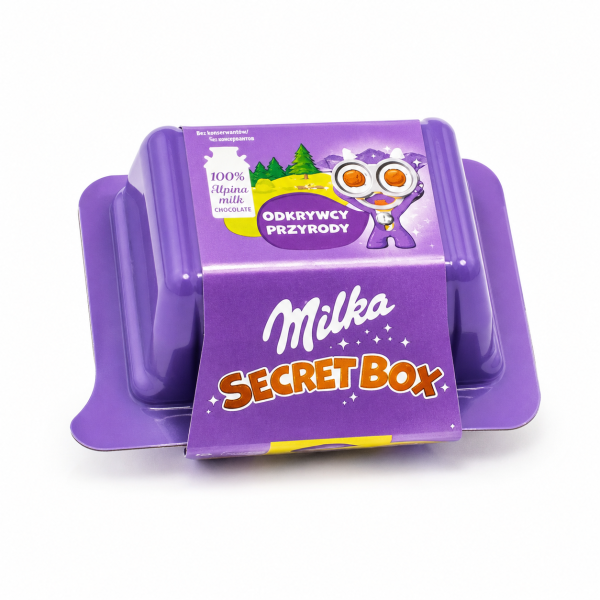 Шоколад молочний + іграшка Secret Box Milka Шоколад молочний + іграшка Secret Box Milka