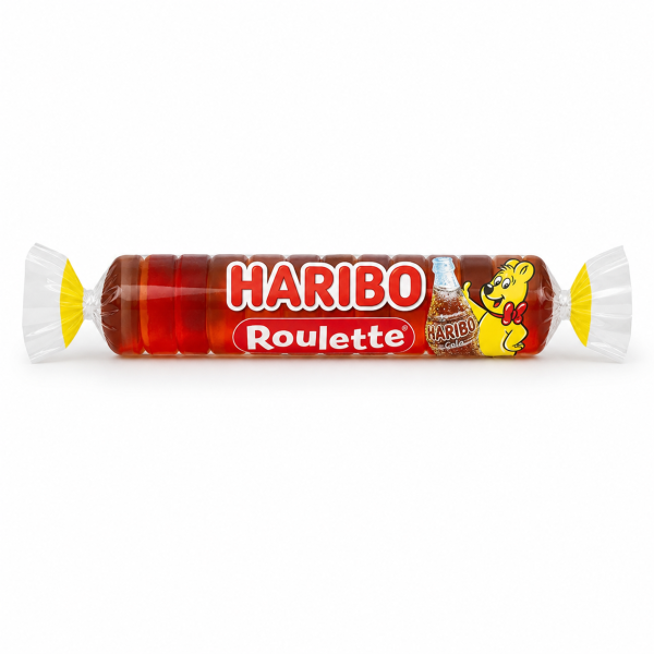 Желейні цукерки Haribo Roulette Cola 25г Желейні цукерки Haribo Roulette Cola 25г