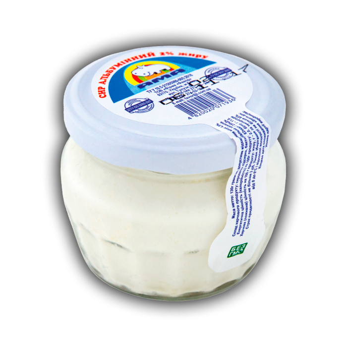 Сир альбумінний 2% жиру ТМ АМА 130г